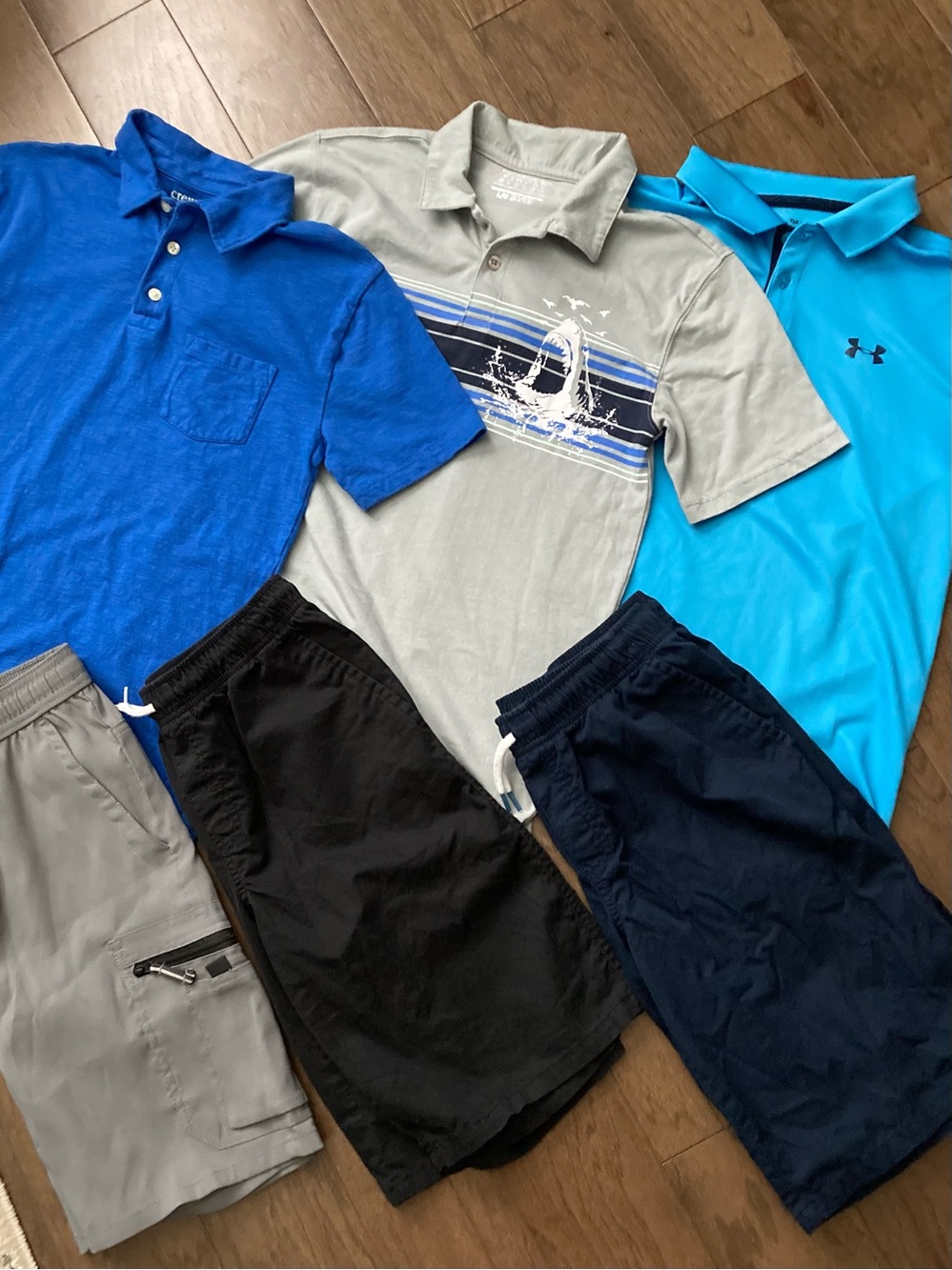 BOYS BUNDLE: Boys Sz 14-16 School Clothes Under Armour Shorts Tees JCrew